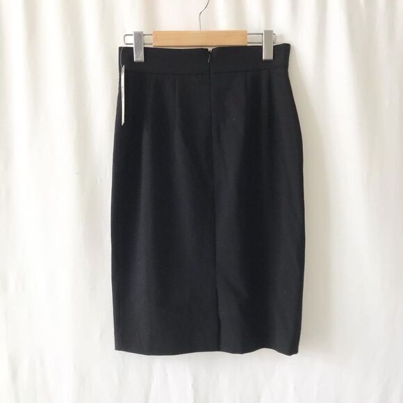 Tahari ASL navy/black Jody pencil skirt size 2 - Picture 4 of 9